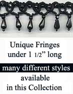 Unique Beaded  Trim Fringe  under 1 1/2 inches long
