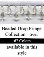 Beaded Drop Fringe Trim in over 60 Bead colors