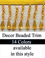 Decor Beaded Trim Fringe in 14 Bead Colors