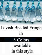 Lavish Beaded  Fringe Trim in 14 Colors