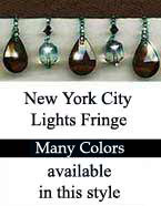NYC Lights Beaded  Trim Fringe in 7 Bead Colors