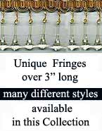 Unique Beaded  Trim Fringe  over 3  inches long