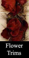 organza flower trim