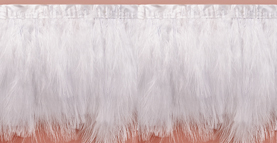 white marabou feather fringe